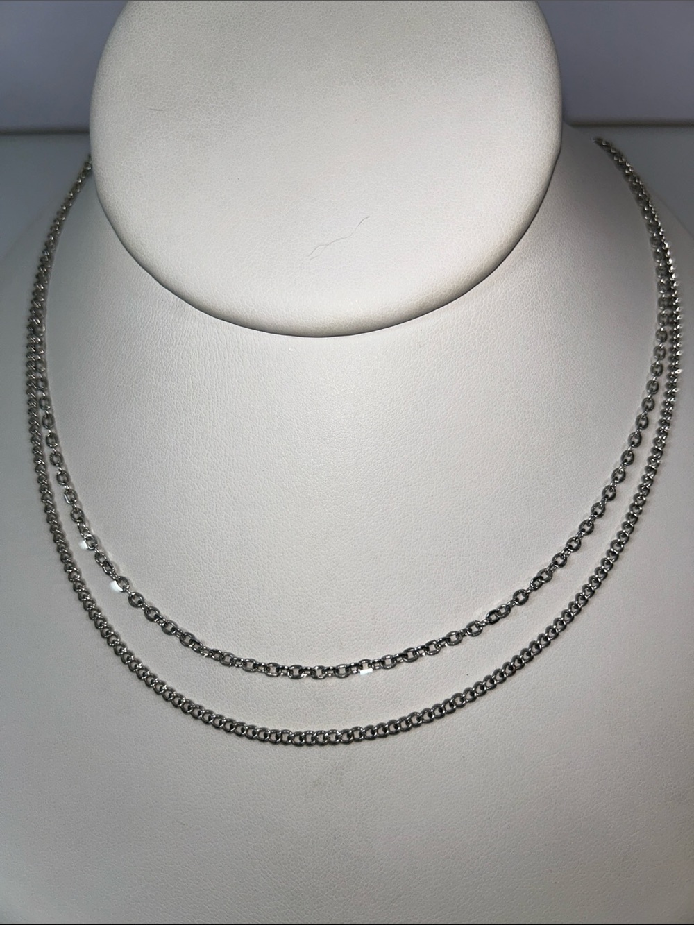Artisan Handmade Set of 2 Hypoallergenic Stainless Steel Modern Style Necklaces